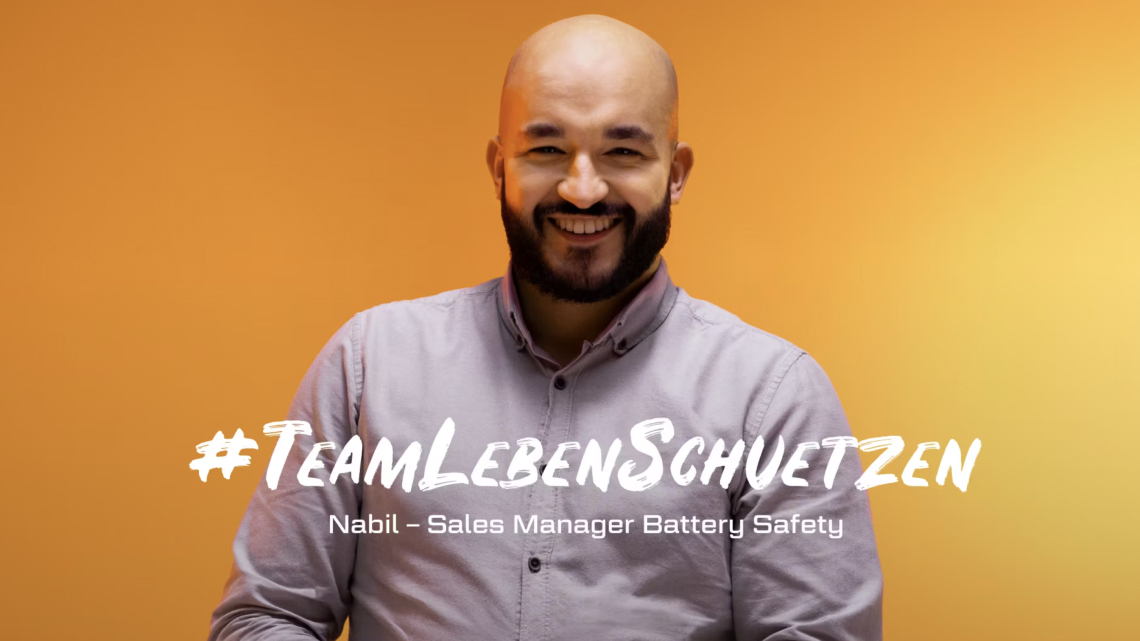Nabil, Sales Manager im #TeamLebenSchuetzen